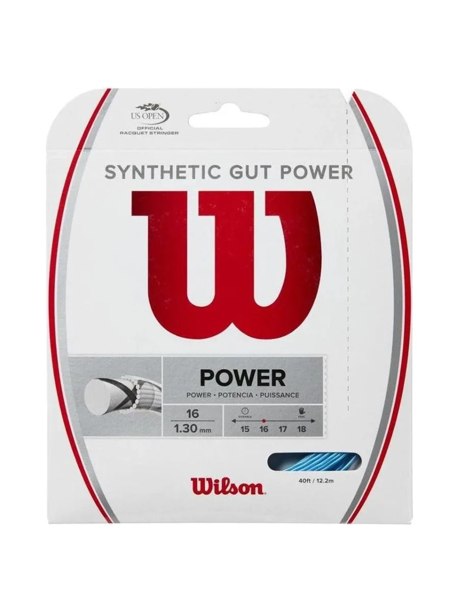Cordage Bleu Wilson Sensation 16 Synthetic Gut Power 2