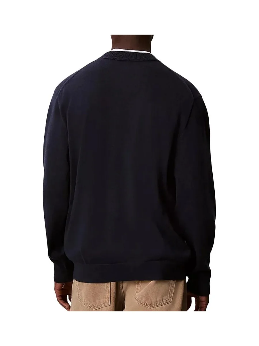 Pull Marine Homme Calvin Klein Jeans Crwn 3
