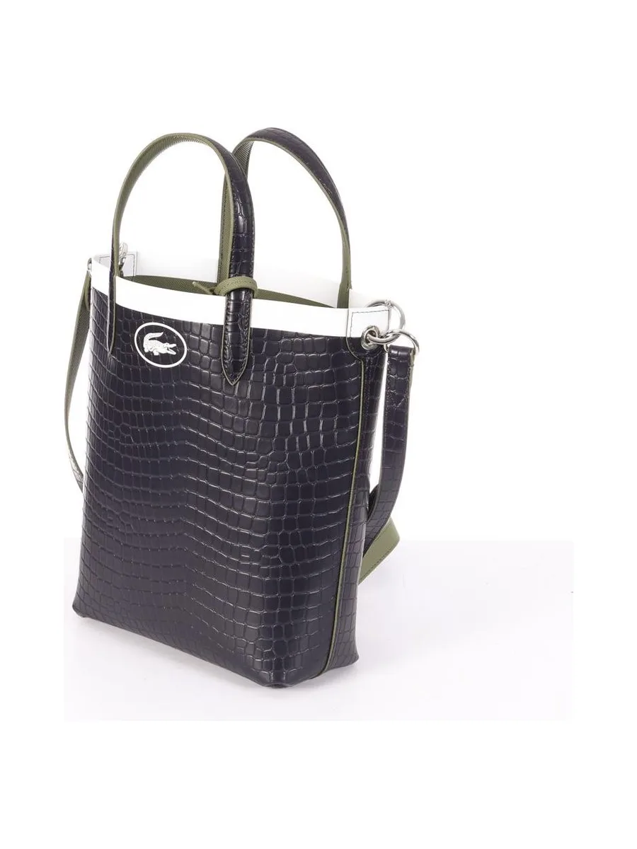 Sac à Main Marine/Kaki Femme Lacoste Croc 3