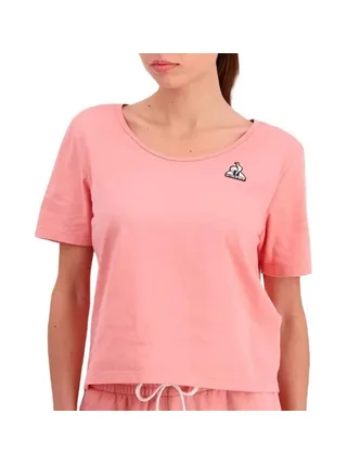 T-Shirt Rose Femme Le Coq Sportif N°1 Rosette 1