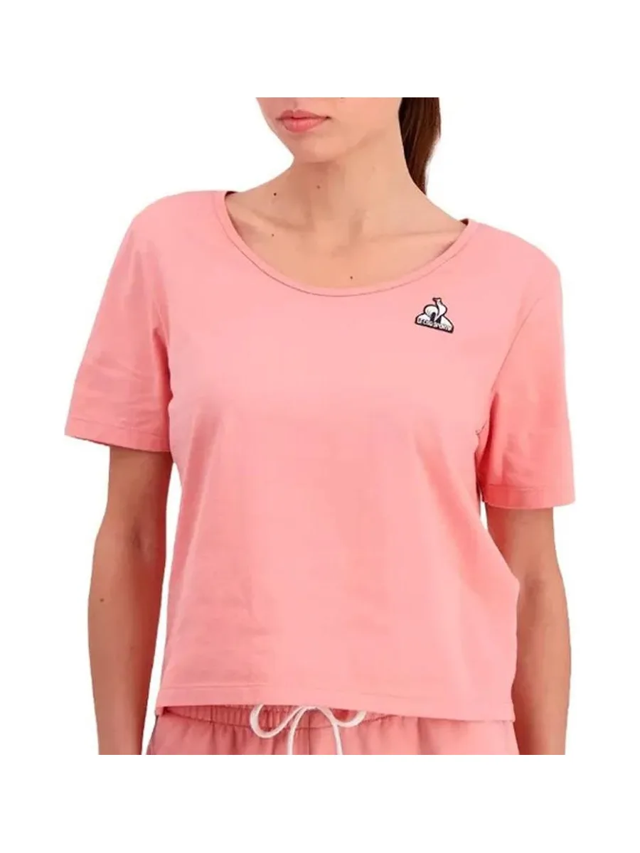 T-Shirt Rose Femme Le Coq Sportif N°1 Rosette 2
