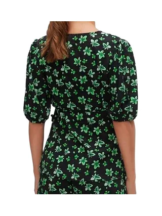 Blouse De Grossesse Vert/Noir Femme Mamalicious Linor 2