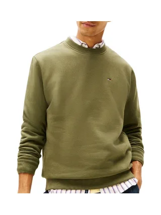 Sweat Vert Foncé Homme Tommy Hilfiger Reg Flag Crews 1