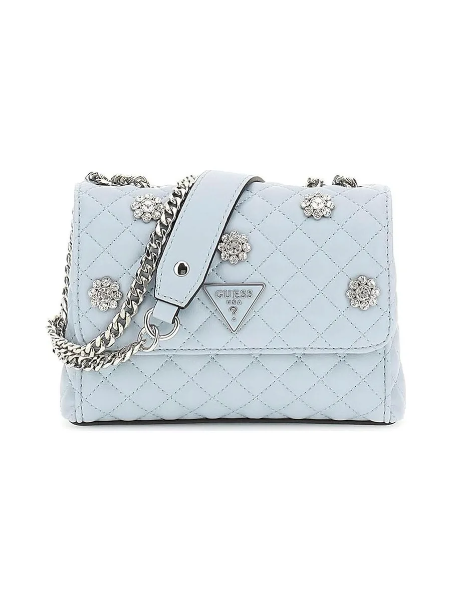 Sac à Bandoulière Bleu Clair Femme GUESS Xbody Flp 2
