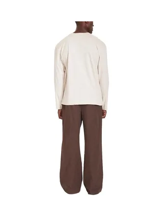 Pyjama Marron/Beige Homme Tommy Hilfiger Ls Flannel 2