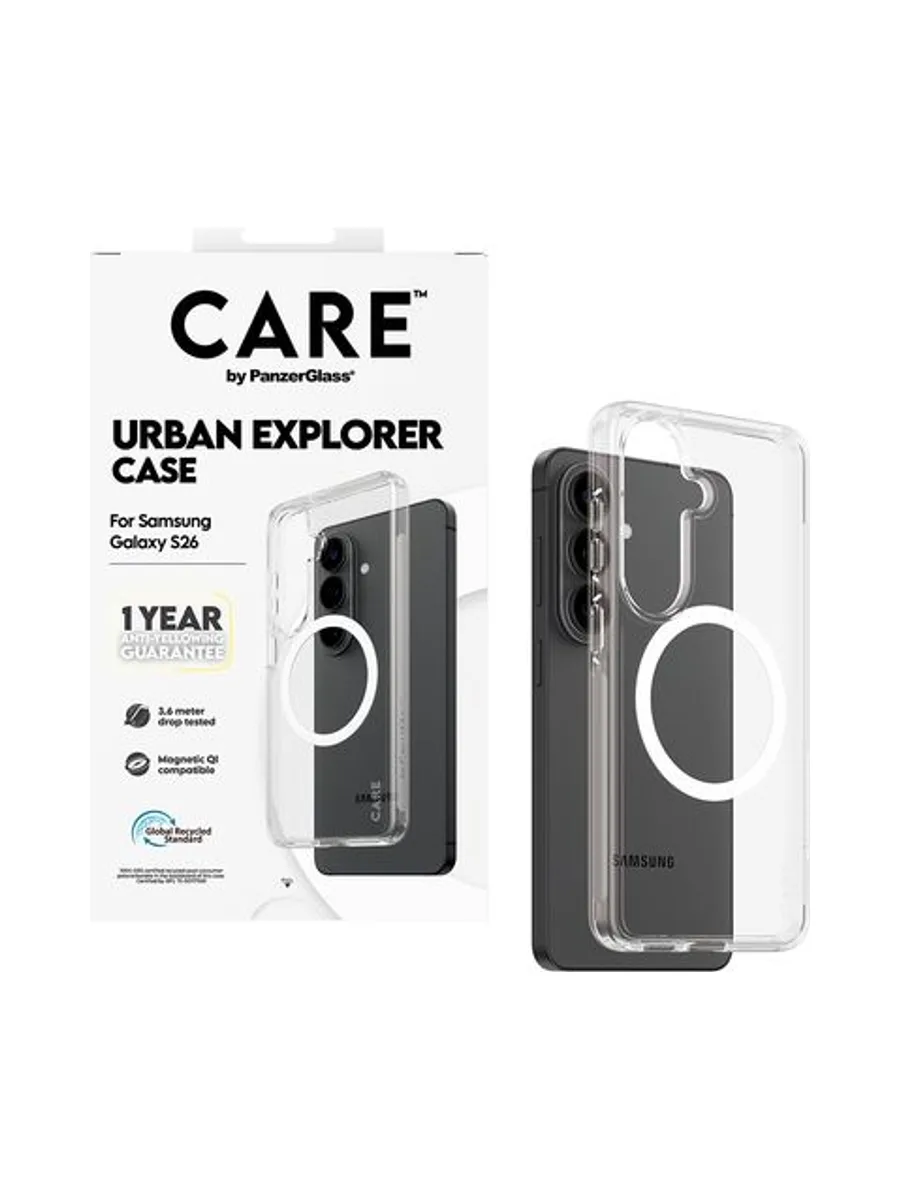 PG CARE Samsung S26 Urban clear/white Qi 5