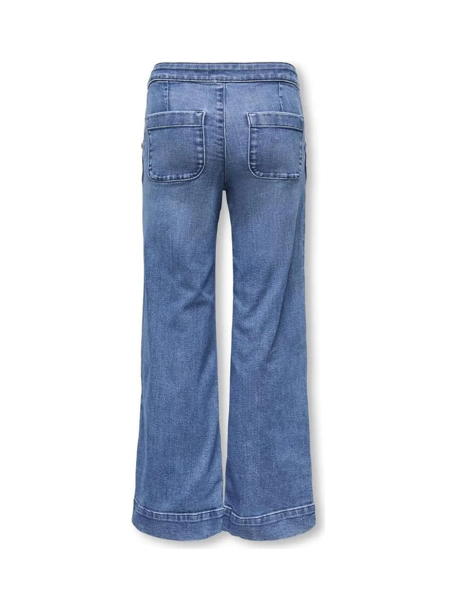 Jean Loose Bleu Fille Kids ONLY Gmadison 3