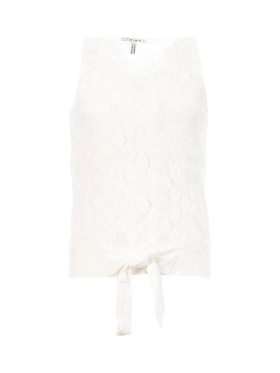 Débardeur Blanc Fille Teddy Smith Dagmar 1