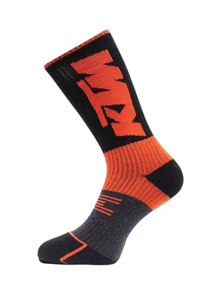 X2 Paires de Chaussettes Noir/Orange Homme KTM CHTX2 2