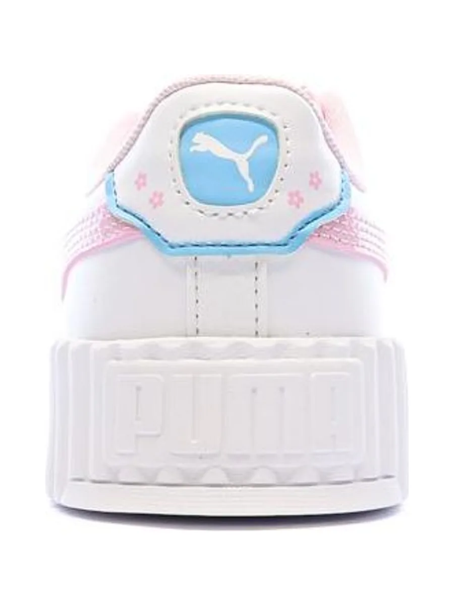 Baskets Blanc/Rose Fille Puma Carina 3.0 Jelly 4