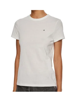 T-shirt Blanc Femme Calvin Klein Jeans Graphic 1