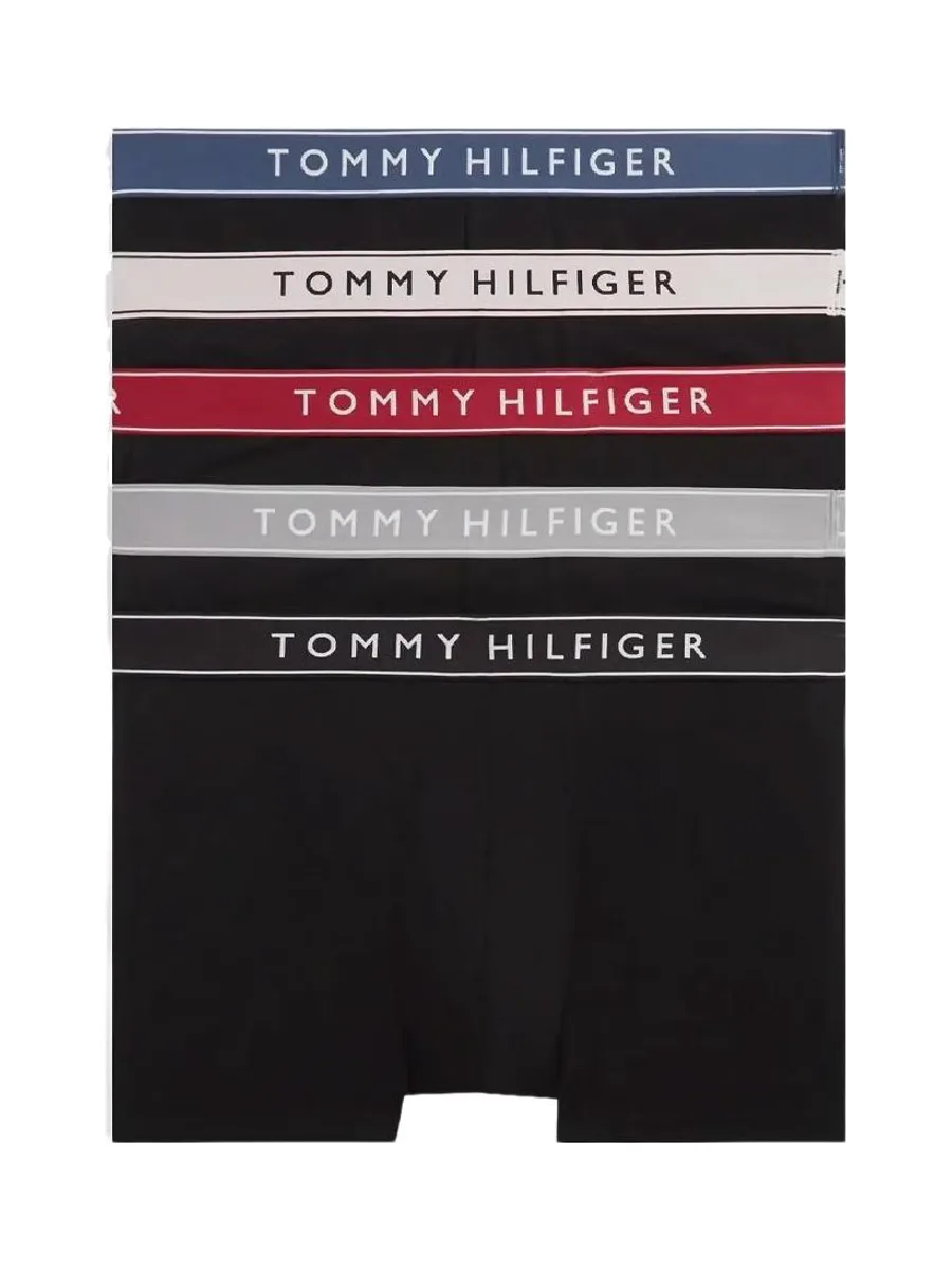 X5 Boxers Noir/Rouge Homme Tommy Hilfiger Trunk 2
