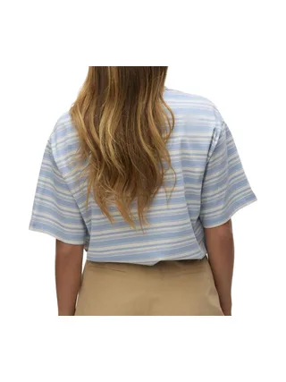 Polo Bleu/Blanc Femme Vero Moda Awmaren 2/4 2