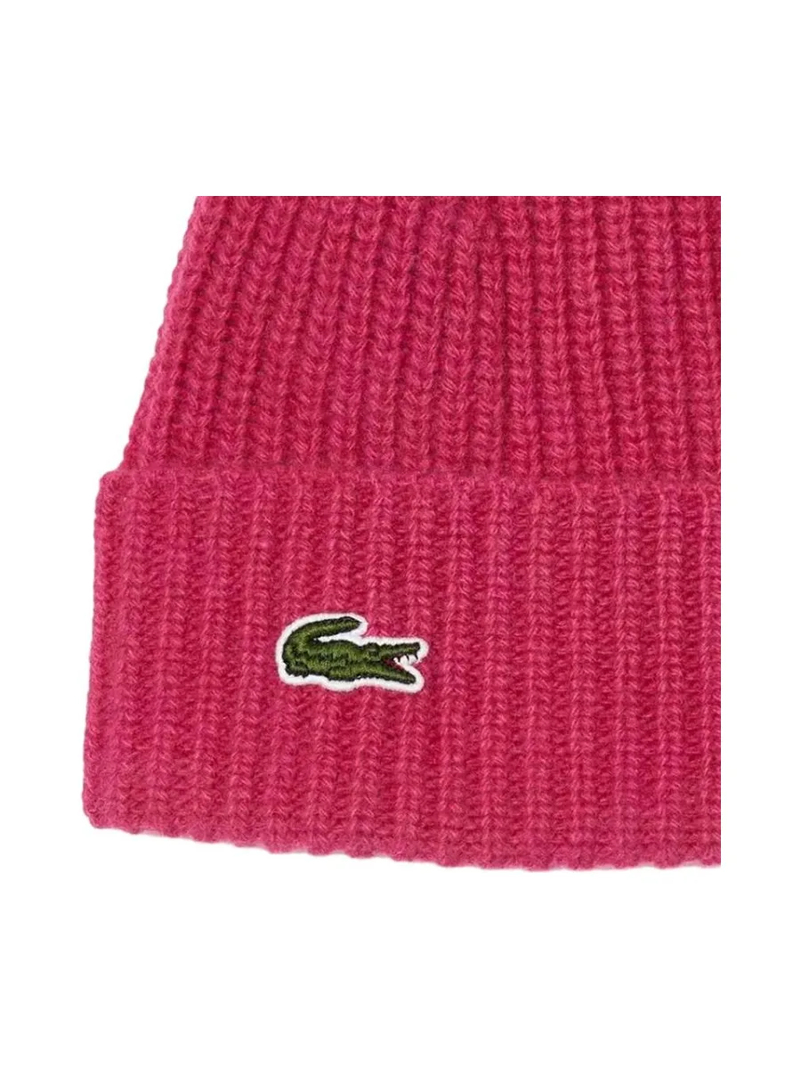 Bonnet Rose Femme Lacoste RB0805 2