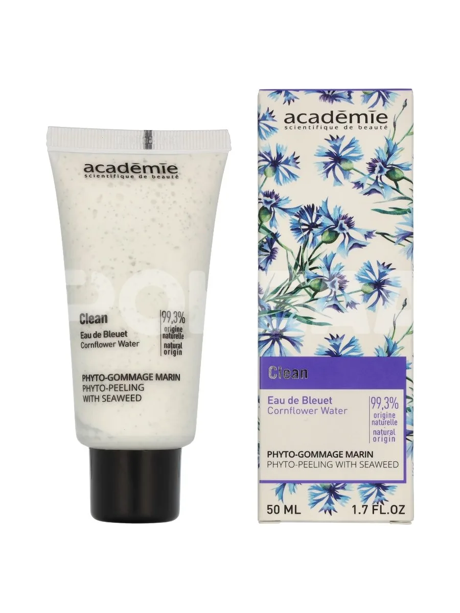 Academie Clean Cornflower Water Phyto-Peeling With Seaweed 50ml 1