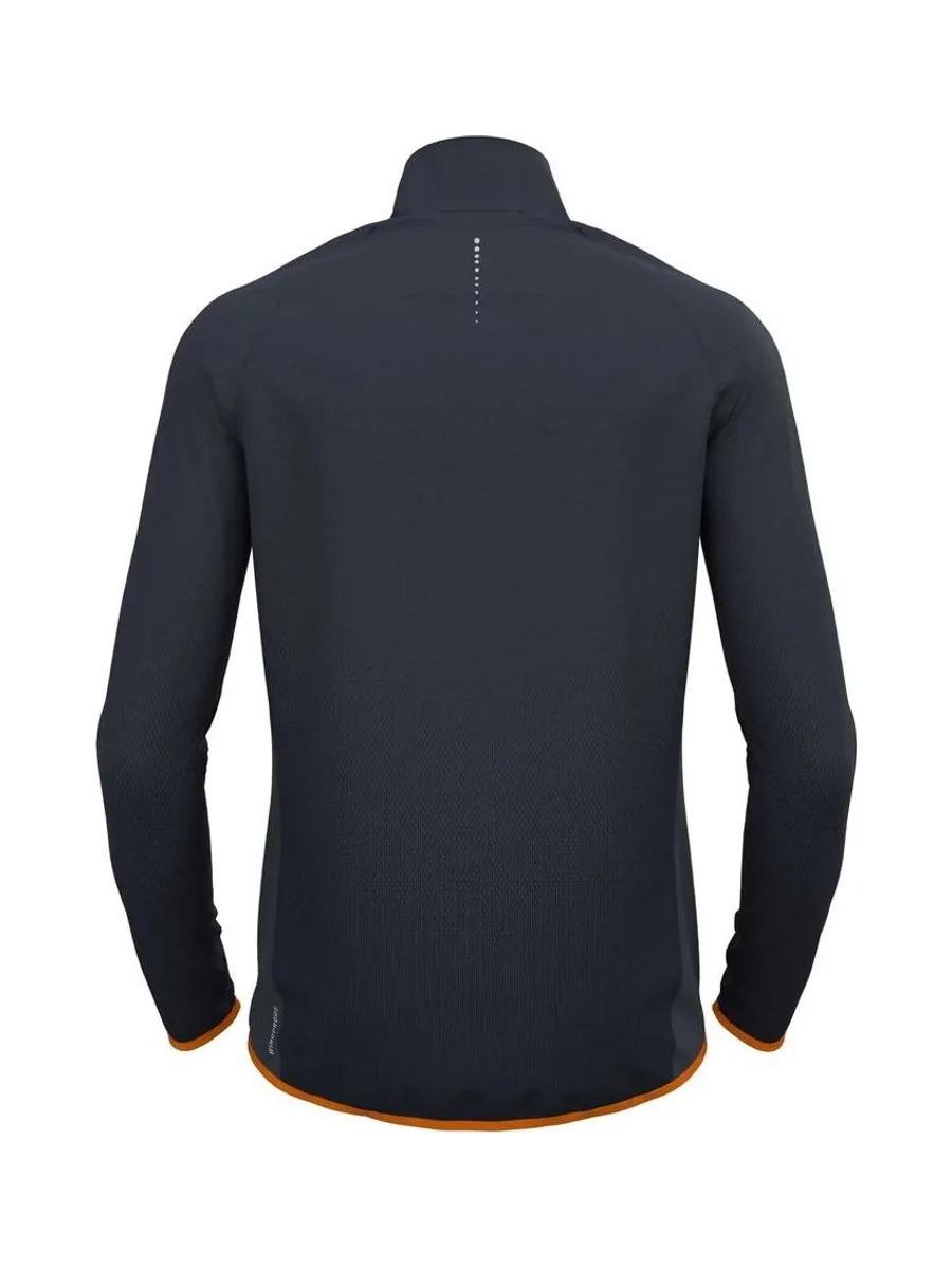 Veste de Running Gris/Orange Homme Odlo Zeroweight 3