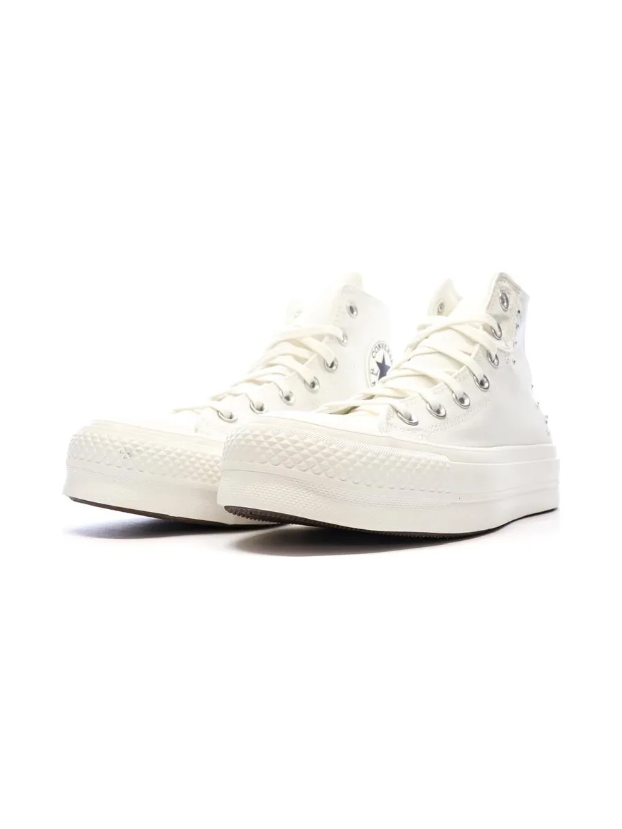 Baskets Blanches Femme Converse Chuck Taylor All Star Perles 7