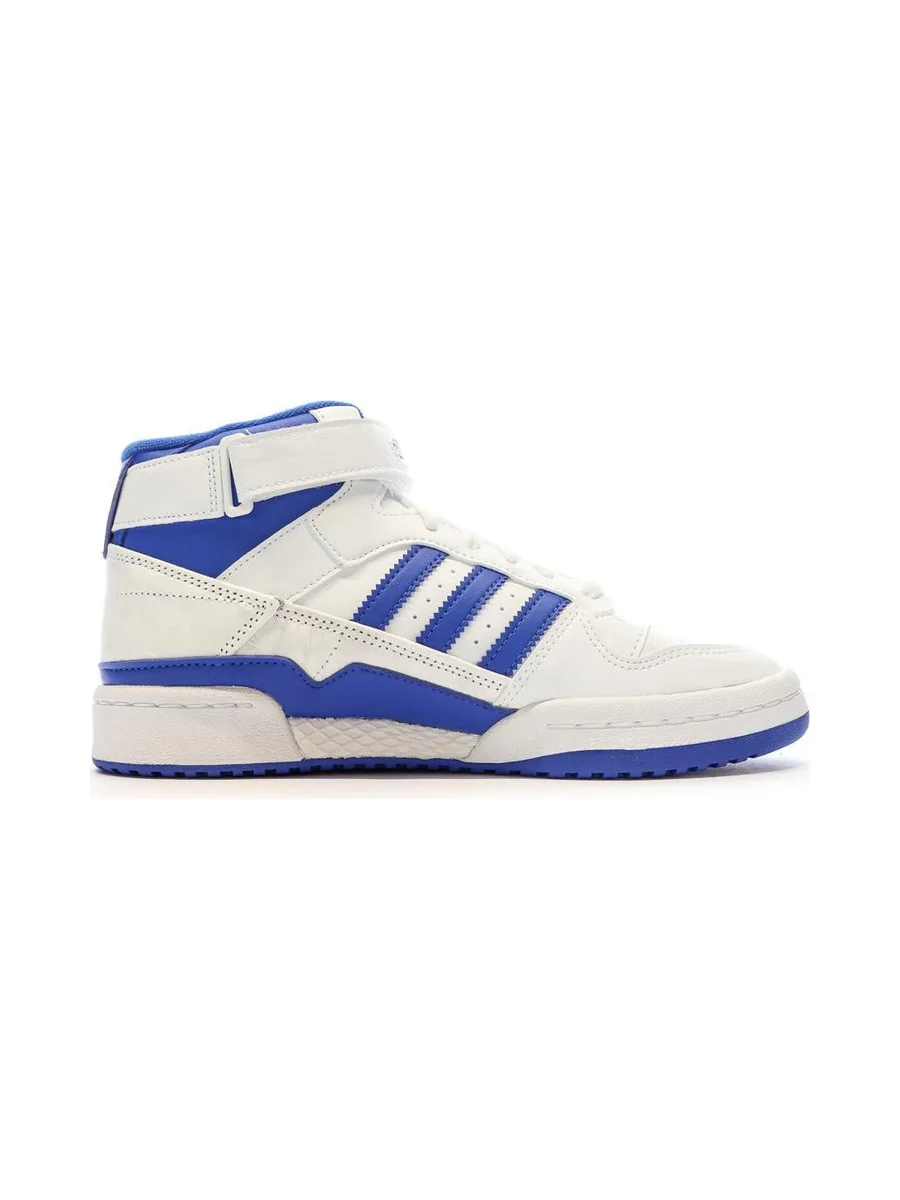 Baskets Blanc/Bleu Garçon Adidas Forum Mid 2
