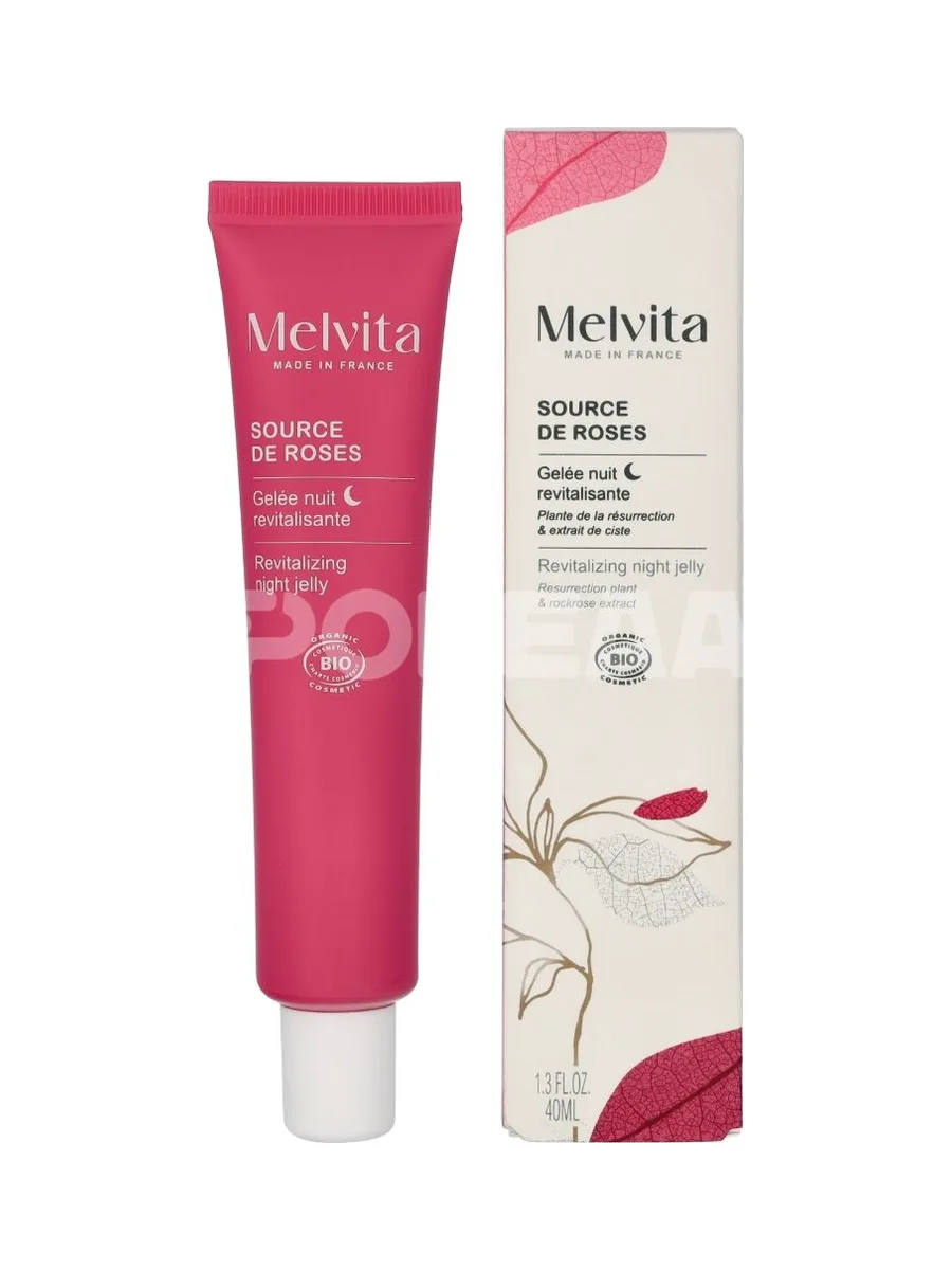 Melvita Source De Roses Revitalizing Night Gel 40ml 1