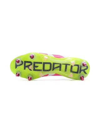 Chaussures de Foot Blanc/Rose Adidas Predator Elite Ll SG 5
