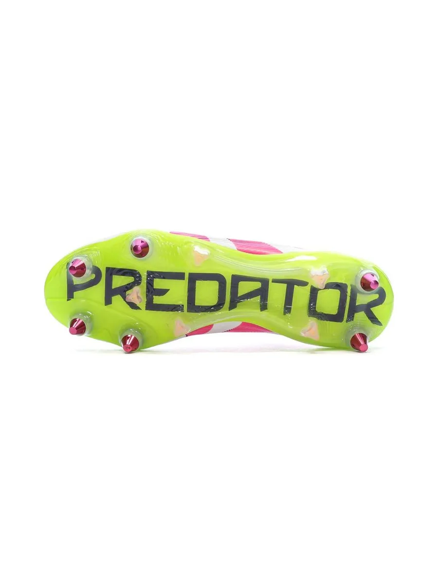 Chaussures de Foot Blanc/Rose Adidas Predator Elite Ll SG 6