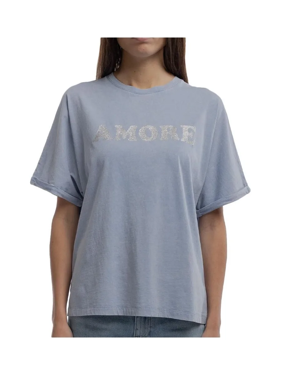 T-Shirt Bleu Femme Teddy Smith Glitter 2