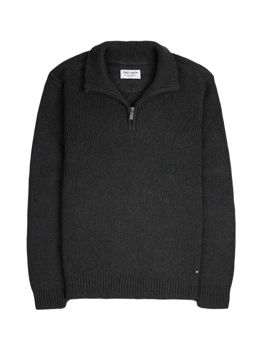 Pull Noir Homme Teddy Smith Harcour 1