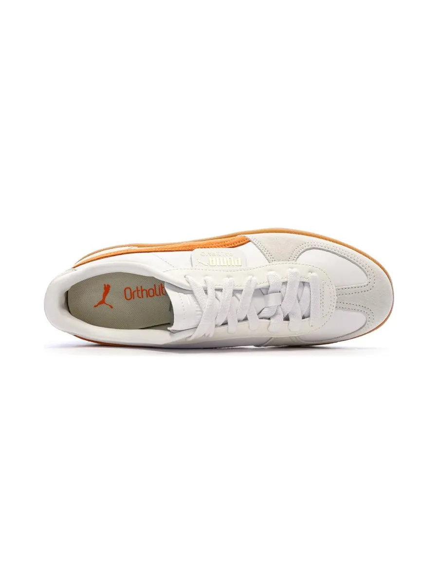 Baskets Blanc/Orange Mixte Puma Palermo 5