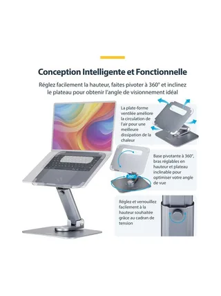 Telescopic Laptop Stand Computer Riser 10