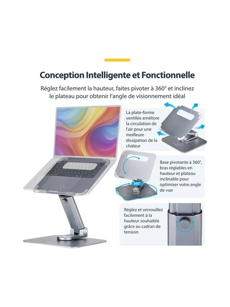 Telescopic Laptop Stand Computer Riser 10