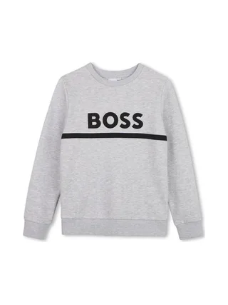 Sweat Gris Garçon Hugo Boss J52733 1