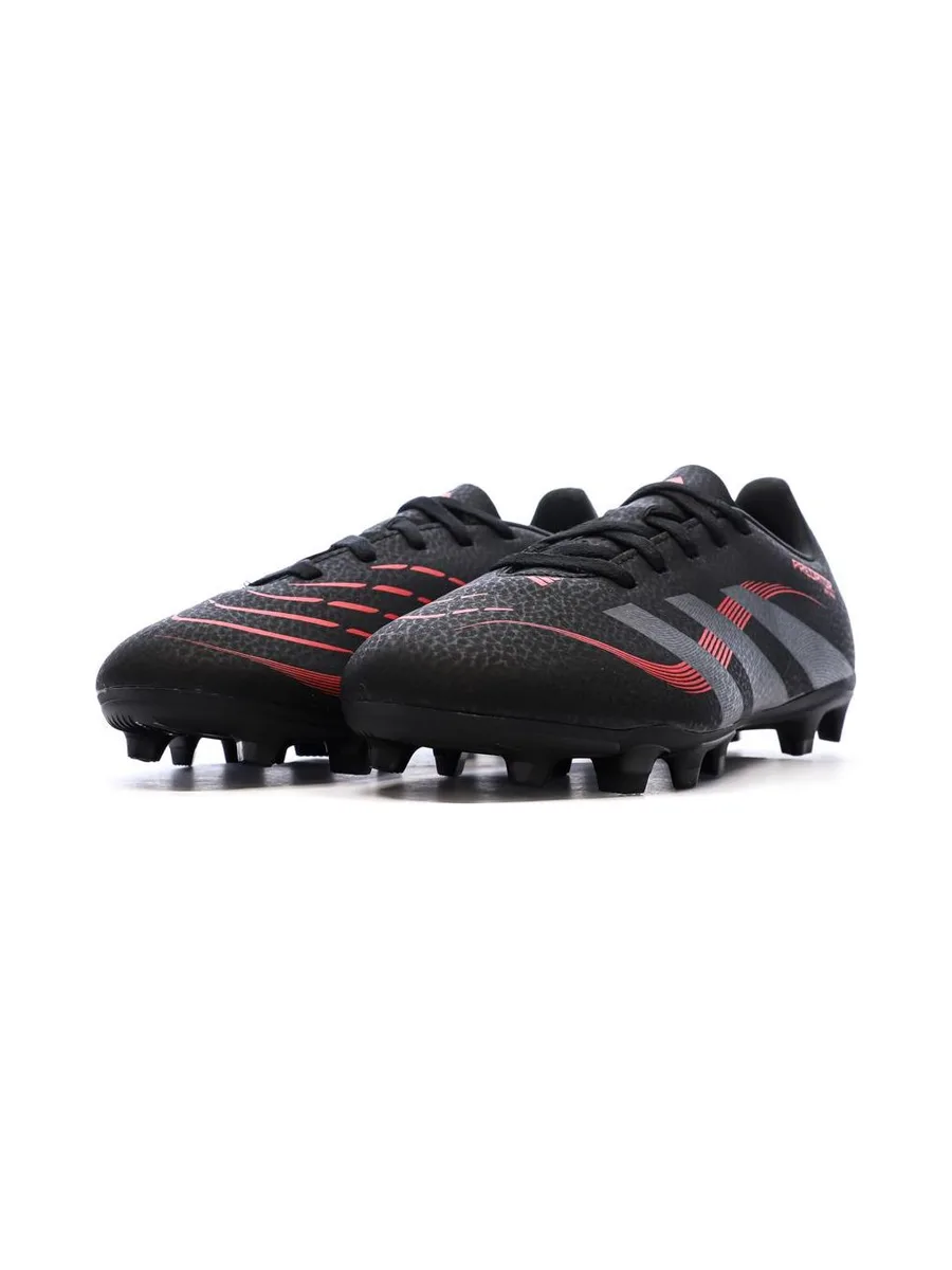 Chaussures de football Noires/Rouges Garçon Adidas Predator 7