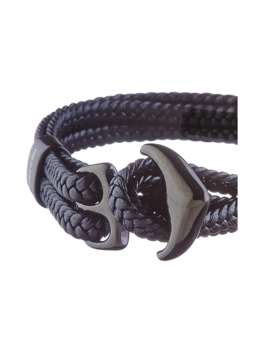 Bracelet Noir Homme Geographical Norway 315047 3