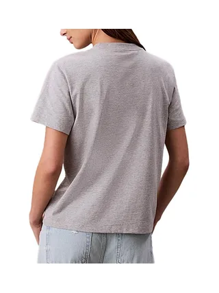 T-Shirt Gris Femme Calvin Klein Jeans Hero 2