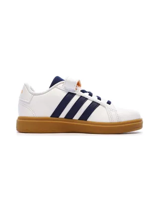 Baskets Blanche/Bleu Garçon Adidas Grand Court 2.0 El C 2