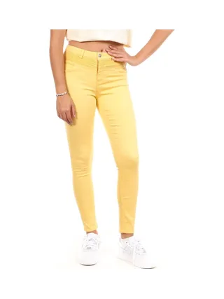 Jean Skinny Jaune Femme Only Ruby Detail Ankle 1