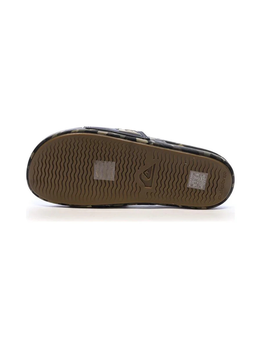 Claquettes Noires/Kaki Homme Quiksilver Rivi 3