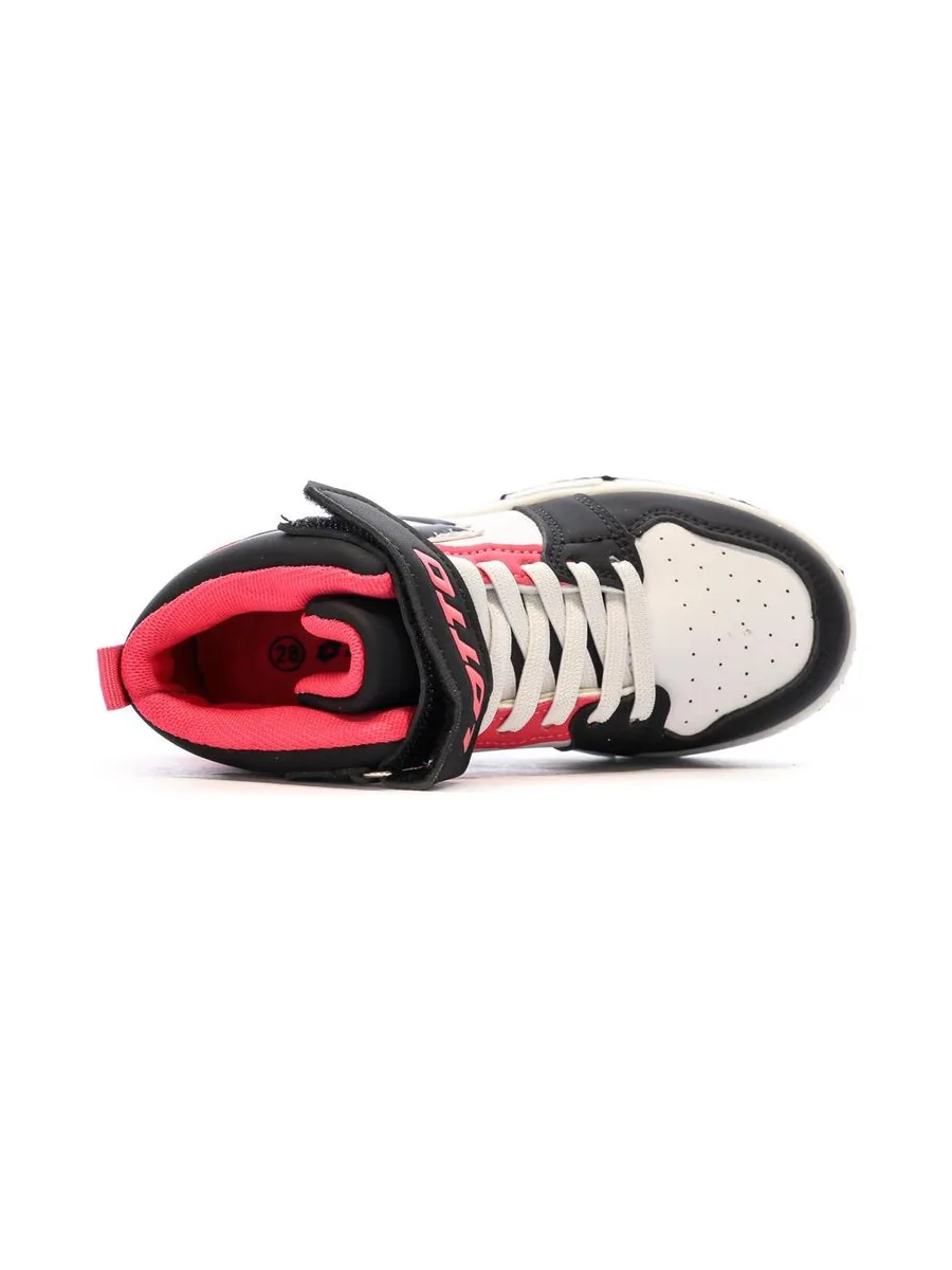 Baskets Blanche/Noir/Rose Garçon Lotto Ravenne 4