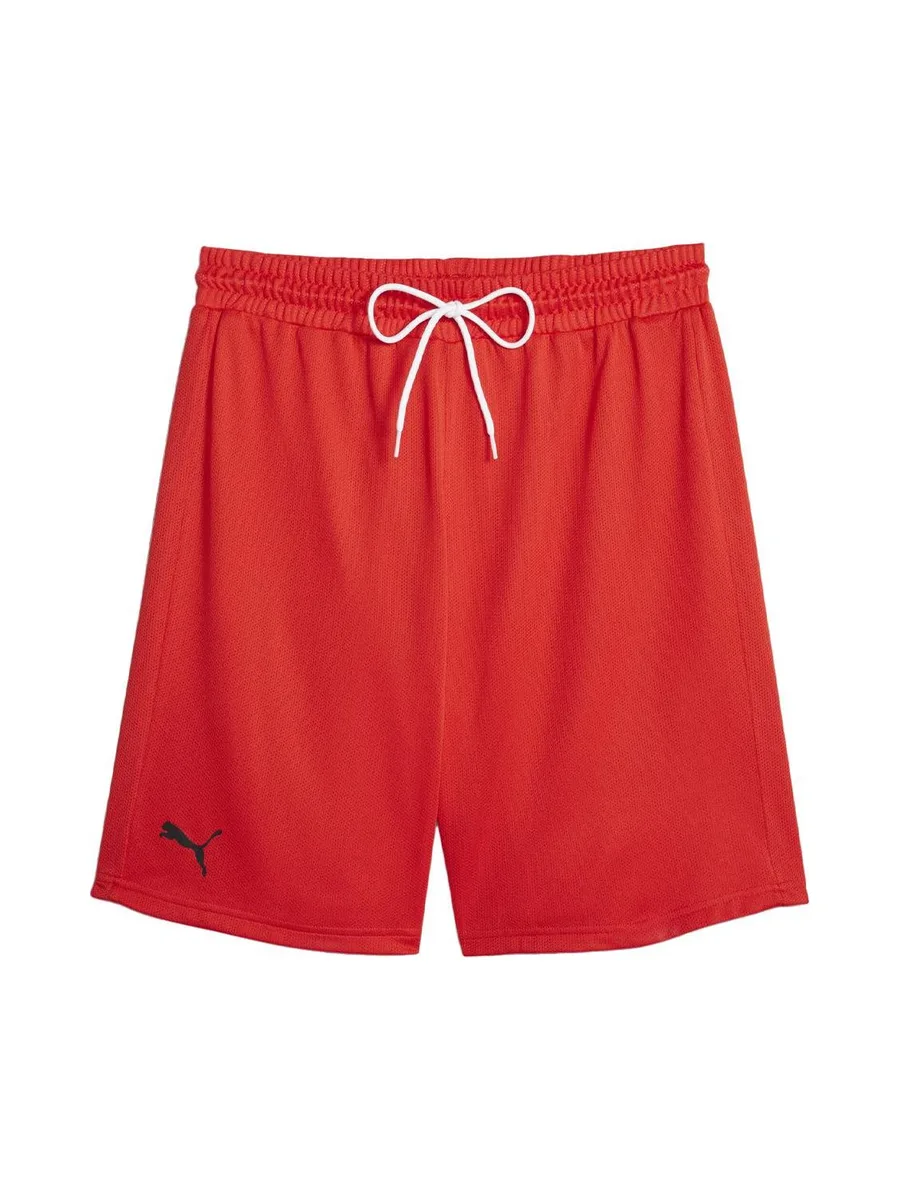 Short Rouge Homme Puma Hoops 2