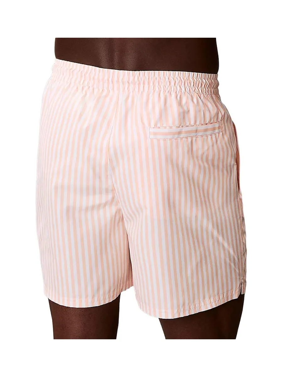 Short de bain Orange/Blanc Homme Calvin Klein Jeans Drawstring 3