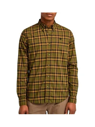 Chemise Verte/Orange Homme Timberland Stretch 1
