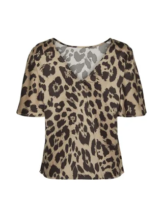 T-Shirt Marron Femme Vero Moda Merle 2