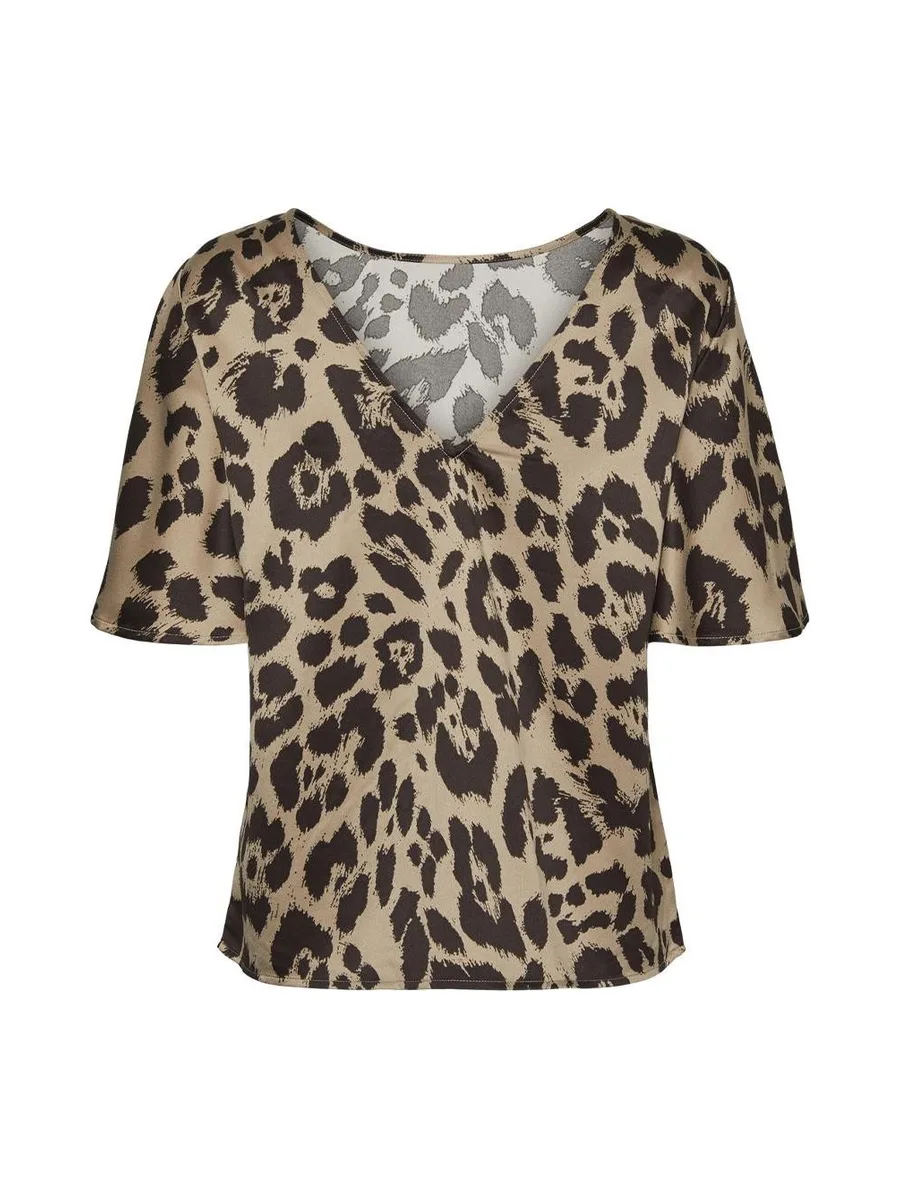 T-Shirt Marron Femme Vero Moda Merle 3