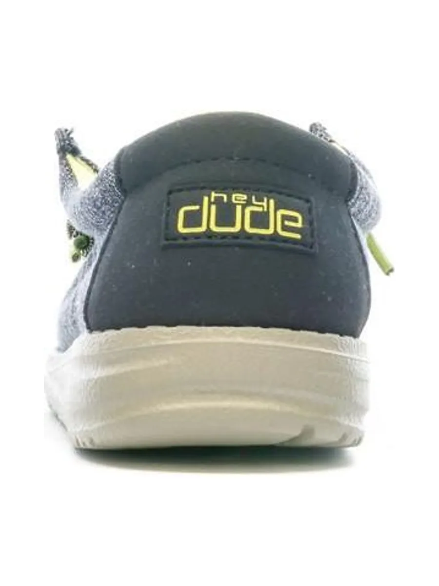 Chaussures Marine/Grise Garçon Hey Dude Wally Youth 4