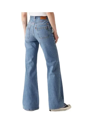Jean Bleu Femme Levi's Ribcage Bells 2
