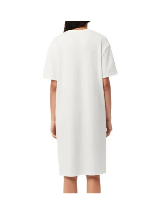Robe Blanc Femme Lacoste Oversized EF2883 2