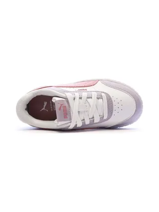 Basket Blanches/Mauves Fille Puma Carina Mia 4