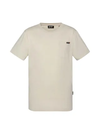 T-Shirt Beige Homme Schott TSKEA1 1