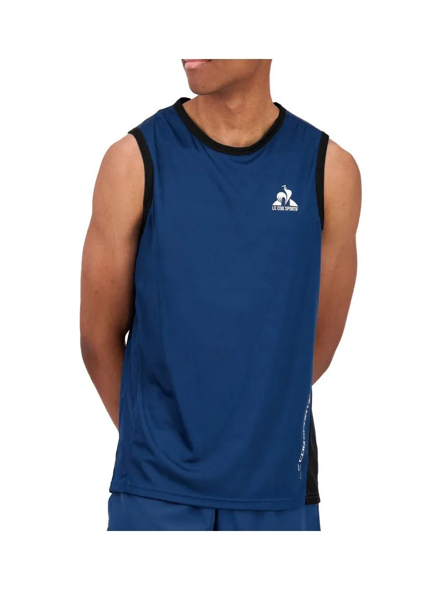 Débardeur de Sport Bleu Homme Le Coq Sportif Ess 1