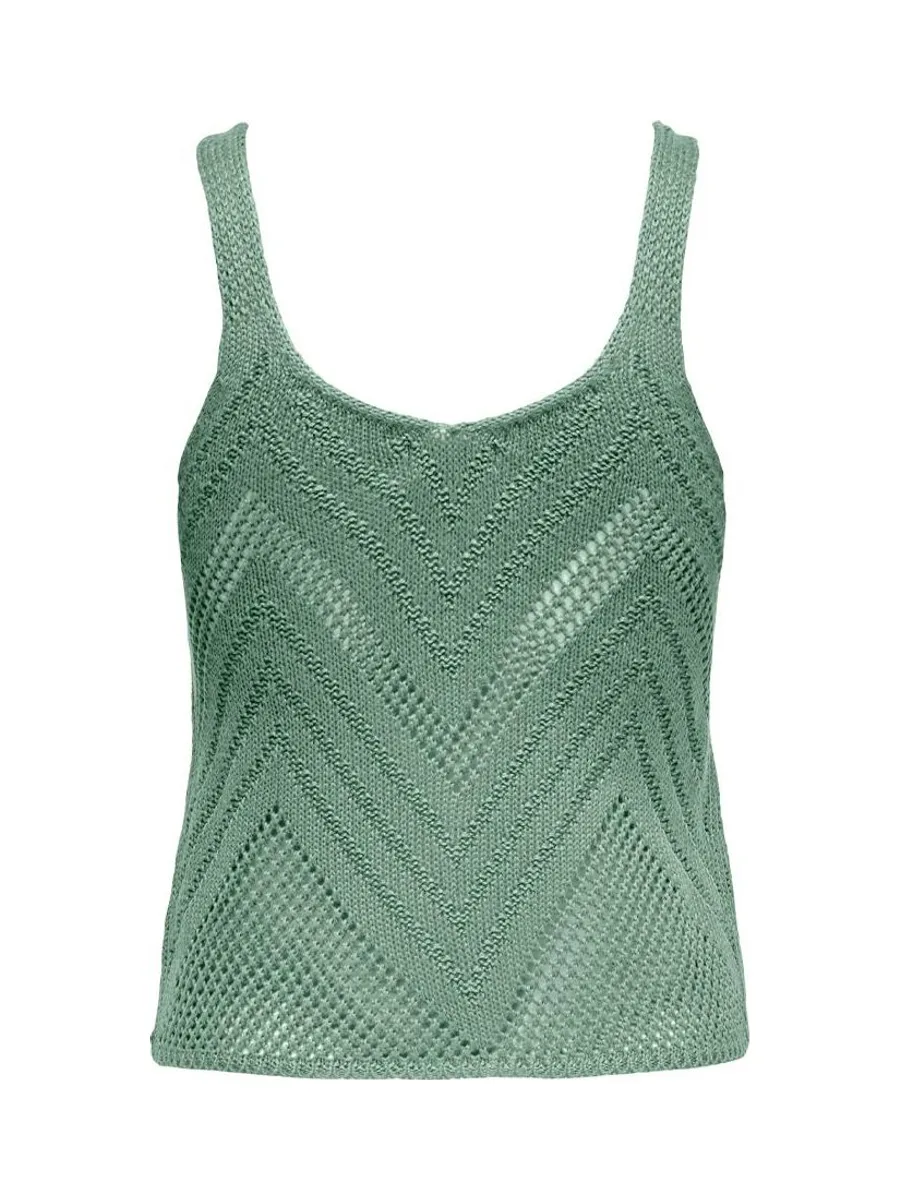 Top Crochet Vert Femme Jdy 15226348 3